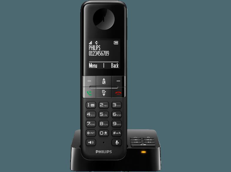 PHILIPS D4551B/39 Schnurlostelefon mit Anrufbeantworter