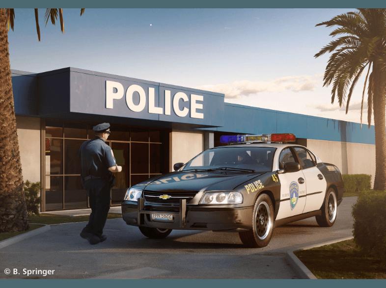 REVELL 67068 Chevy Impala Police Schwarz, Weiß