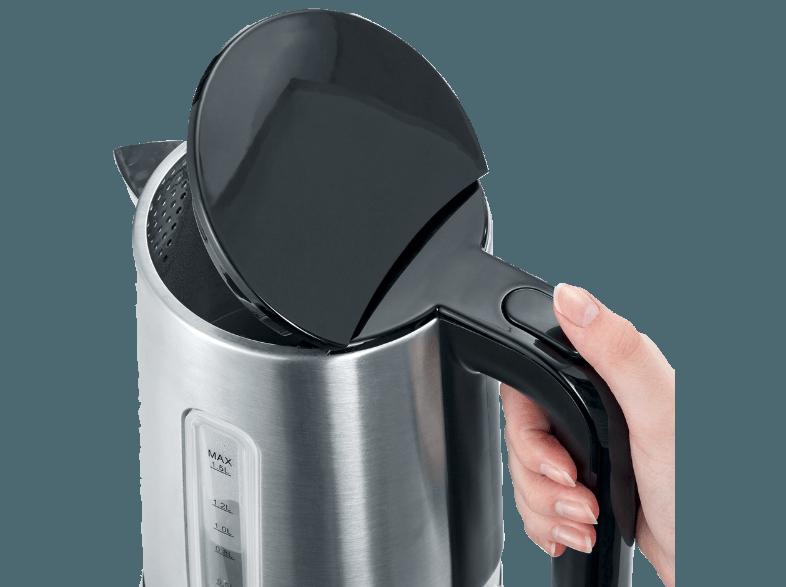 SEVERIN WK 3461 Wasserkocher Edelstahl/Schwarz (2400 Watt, 1.5 Liter), SEVERIN, WK, 3461, Wasserkocher, Edelstahl/Schwarz, 2400, Watt, 1.5, Liter,