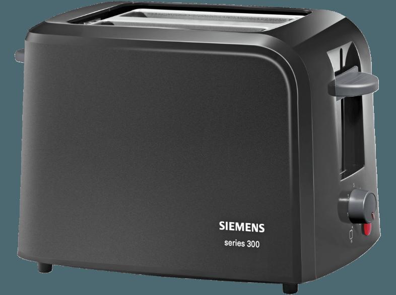 SIEMENS TT 3A0103 Toaster Schwarz (980 Watt, Schlitze: 2)