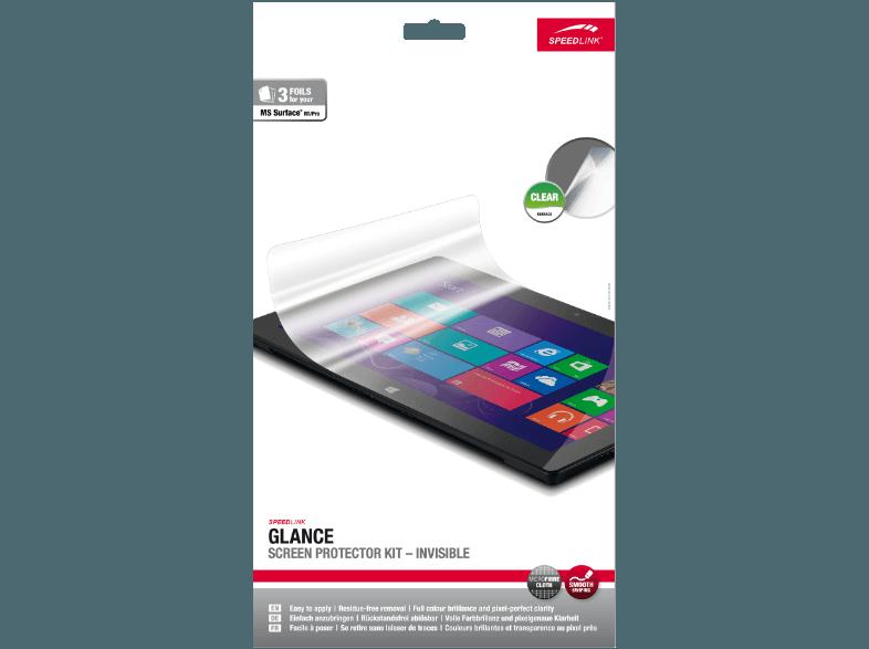 SPEEDLINK SL 7810 CR GLANCE Invisible Surface Schutzfolie Microsoft® Surface® RT/Pro, SPEEDLINK, SL, 7810, CR, GLANCE, Invisible, Surface, Schutzfolie, Microsoft®, Surface®, RT/Pro