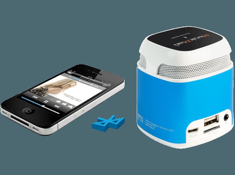 TECHNAXX NFC-X6 Bluetooth Lautsprecher Blau, TECHNAXX, NFC-X6, Bluetooth, Lautsprecher, Blau