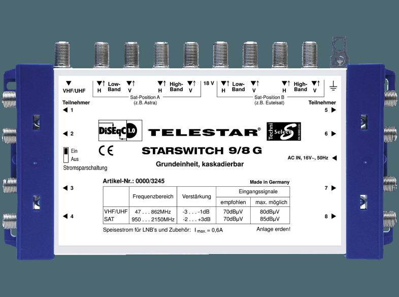 TELESTAR 5222522 Starswitch 9/8 G