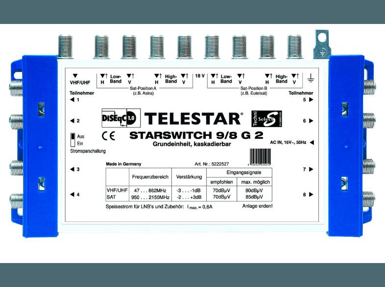 TELESTAR 5222522 Starswitch 9/8 G