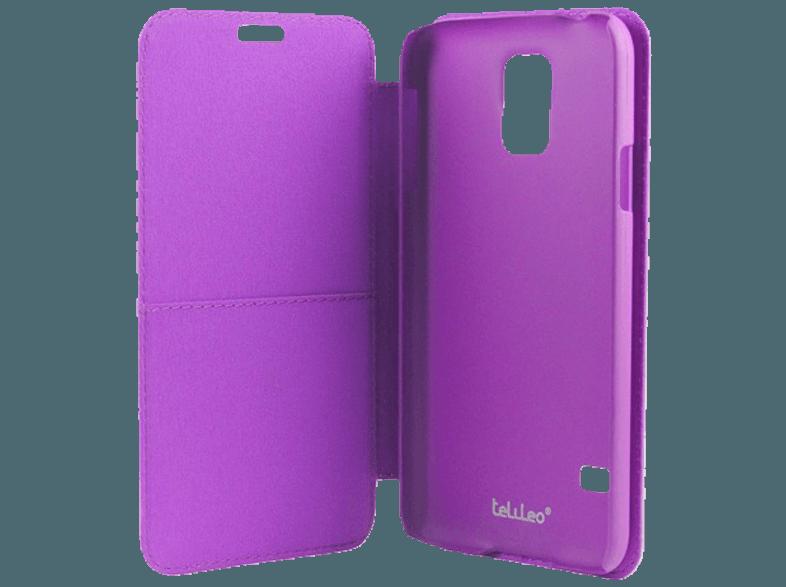 TELILEO 3152 Fine Case Hochwertige Echtledertasche Galaxy S5