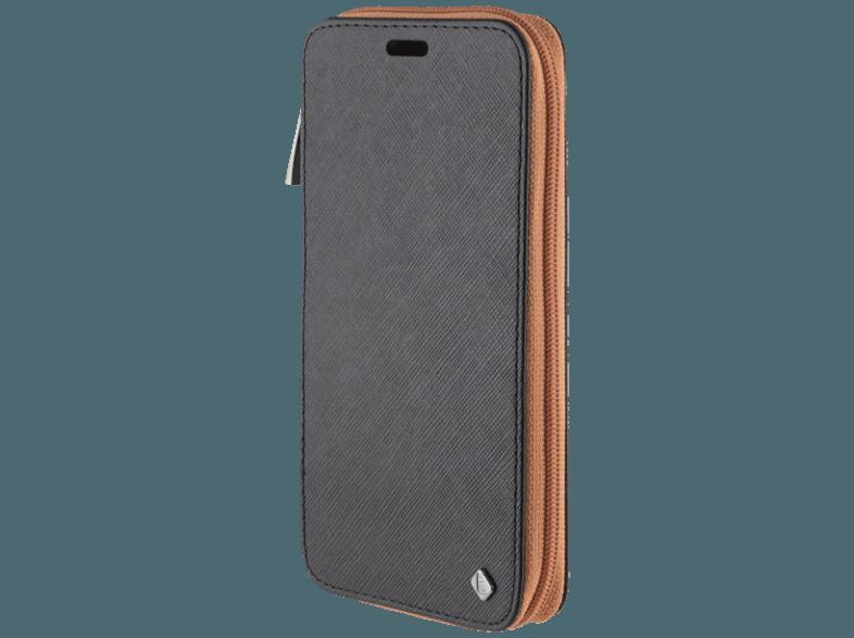 TELILEO 3648 Zip Case Hochwertige Echtledertasche Galaxy S5