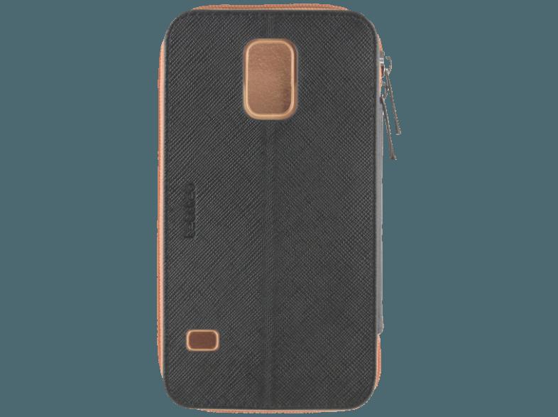 TELILEO 3648 Zip Case Hochwertige Echtledertasche Galaxy S5