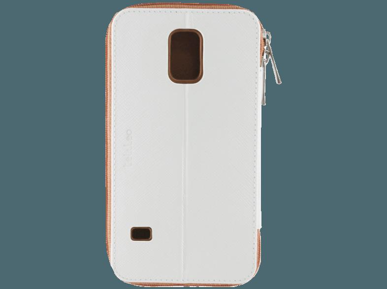 TELILEO 3650 Zip Case Hochwertige Echtledertasche Galaxy S5