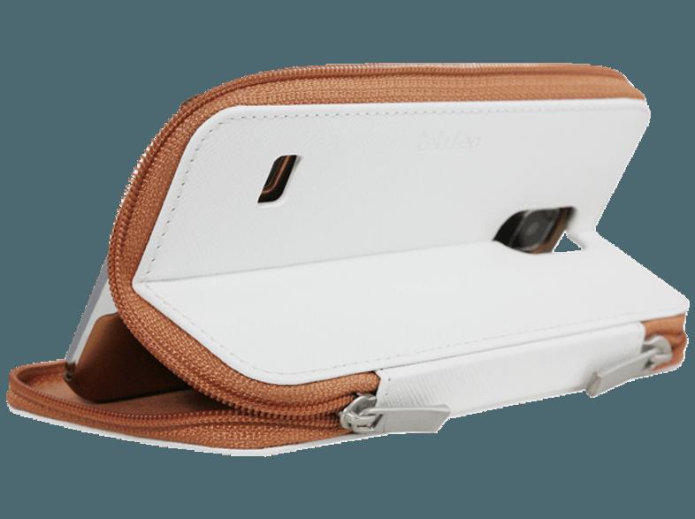 TELILEO 3650 Zip Case Hochwertige Echtledertasche Galaxy S5