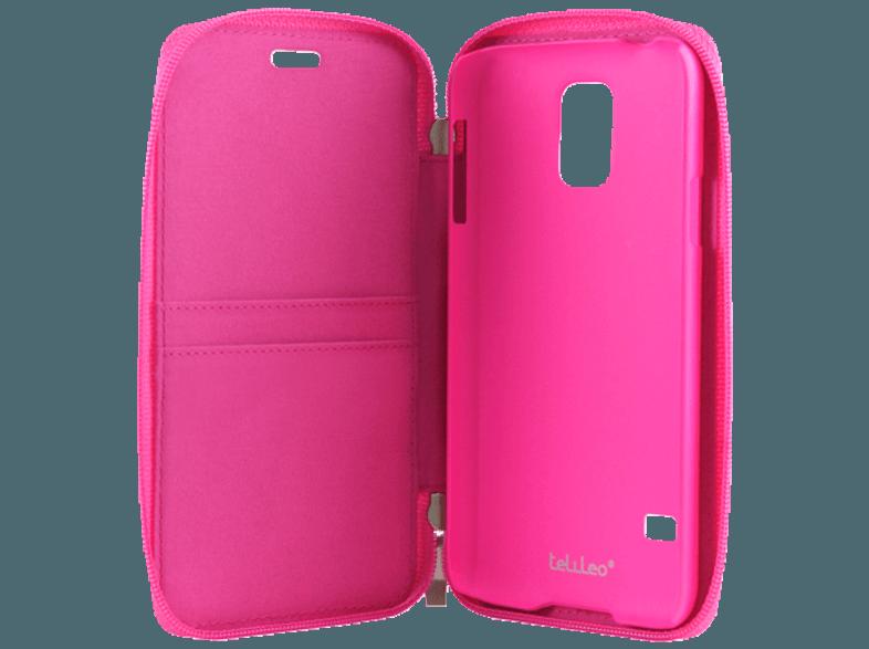 TELILEO 3651 Zip Case Hochwertige Echtledertasche Galaxy S5