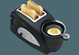TEFAL TT 5500 Toast N' Egg Toaster, Eierkocher Schwarz/Silber (1.2 kW, Schlitze: 2 extra breite Toastschlitze), TEFAL, TT, 5500, Toast, N', Egg, Toaster, Eierkocher, Schwarz/Silber, 1.2, kW, Schlitze:, 2, extra, breite, Toastschlitze,