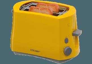 CLOER 3317-2 Toaster Gelb (825 Watt, Schlitze: 2)