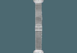 MONOWEAR Maschenarmband matter Adapter 38mm Silber (Wechselarmband)