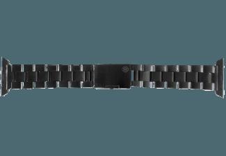 MONOWEAR Metall Gliederarmband Adapter 42mm Schwarz (Wechselarmband)