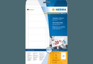 HERMA 10009 Ablösbare Etiketten 88.9x33.8 mm A4 400 St., HERMA, 10009, Ablösbare, Etiketten, 88.9x33.8, mm, A4, 400, St.