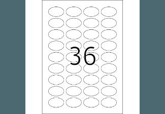 HERMA 4109 Gold-Etiketten oval 40.6x25.4 mm A4 900 St.