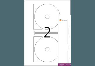 HERMA 4460 CD-Etiketten Ø 116 mm A4 200 St.