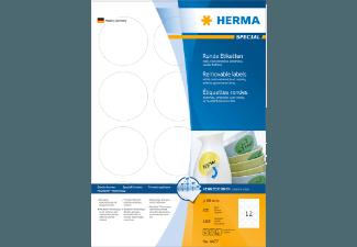 HERMA 4477 Ablösbare Etiketten rund Ø 60 mm A4 1200 St.