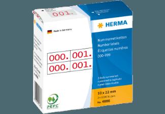 HERMA 4886 Nummernetiketten 10x22 mm  2 x 10000 St., HERMA, 4886, Nummernetiketten, 10x22, mm, 2, x, 10000, St.