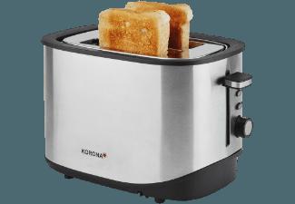 KORONA 21252 Toaster Schwarz/Edelstahl (920 Watt, Schlitze: 2)