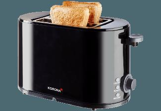 KORONA 21020 Toaster Schwarz (800 Watt, Schlitze: 2), KORONA, 21020, Toaster, Schwarz, 800, Watt, Schlitze:, 2,