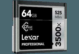LEXAR Professional CompactFlash, 64 GB, 3500x, bis zu 525 Mbit/s, LEXAR, Professional, CompactFlash, 64, GB, 3500x, bis, 525, Mbit/s