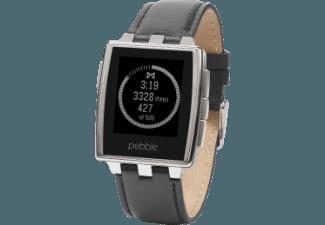 PEBBLE Armband für Steel Smart Watch Grau (Smart Watch), PEBBLE, Armband, Steel, Smart, Watch, Grau, Smart, Watch,