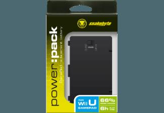 SNAKEBYTE Wii U Power:Pack - Akku für Wii U Gamepad - schwarz - 66% höhere Kapazität (2500 mAh), SNAKEBYTE, Wii, U, Power:Pack, Akku, Wii, U, Gamepad, schwarz, 66%, höhere, Kapazität, 2500, mAh,